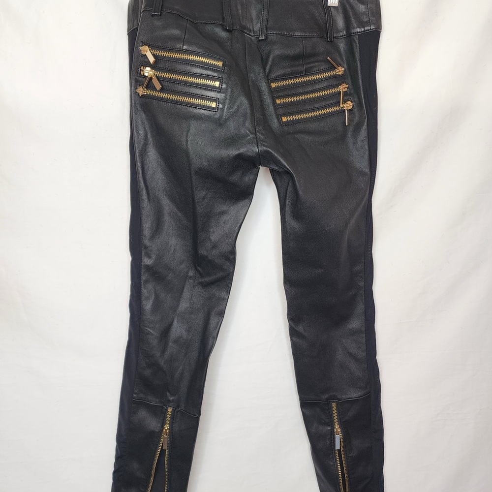 Thomas Wylde Black Leather Pants